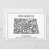 引っ越しましたトゥノースダコタ州フローラ曼荼羅 案内状 (正面)