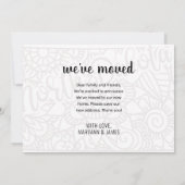 引っ越しましたトゥノースダコタ州フローラ曼荼羅 案内状 (裏面)