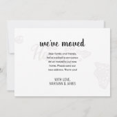 引っ越しましたトゥハワイ州フローラマンダラホーム 案内状 (裏面)