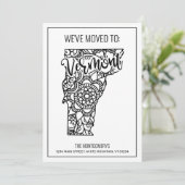 引っ越しましたトゥバーモント州フローラ曼荼羅 案内状 (スタンド正面)