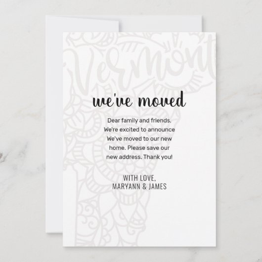 引っ越しましたトゥバーモント州フローラ曼荼羅 案内状 (裏面)