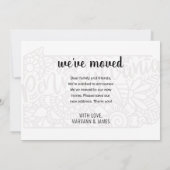 引っ越しましたトゥペンシルバニア州フローラ曼荼羅 案内状 (裏面)