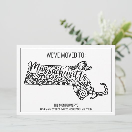 引っ越しましたトゥマサチューセッツ州フローラマンダラ 案内状 (スタンド正面)