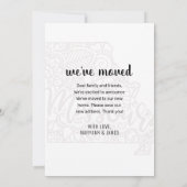 引っ越しましたトゥミズーリ州フローラ曼荼羅 案内状 (裏面)