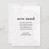 引っ越しましたトゥミネソタ州フローラマンダラホーム 案内状 (裏面)