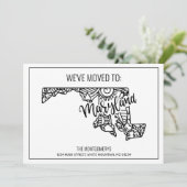 引っ越しましたトゥメリーランド州フローラマンダラホーム 案内状 (スタンド正面)