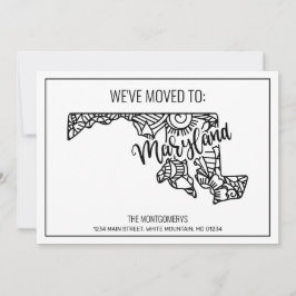 引っ越しましたトゥメリーランド州フローラマンダラホーム 案内状
