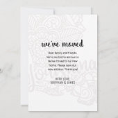 引っ越しましたトゥルイジアナ州フローラマンダラホーム 案内状 (裏面)