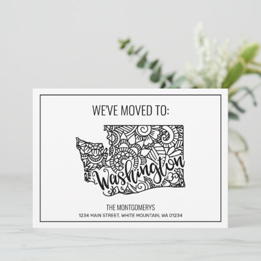 引っ越しましたトゥワシントン州フローラ曼荼羅 案内状 (スタンド正面)