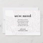 引っ越しましたトゥワシントン州フローラ曼荼羅 案内状 (裏面)