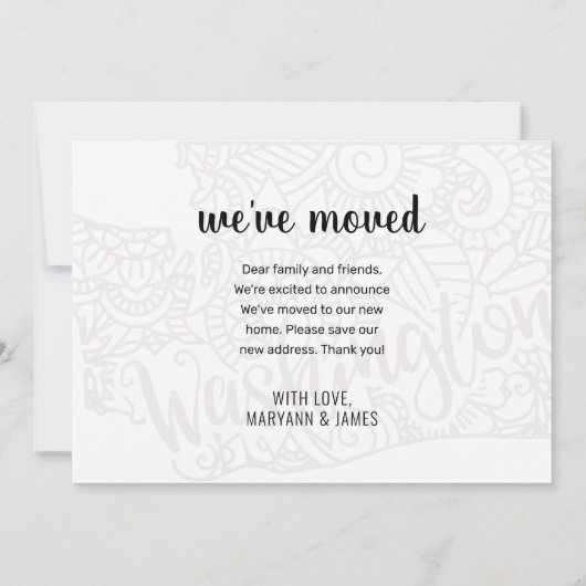 引っ越しましたトゥワシントン州フローラ曼荼羅 案内状 (裏面)