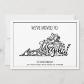 引っ越しましたトゥヴァージニア州フローラ曼荼羅 案内状 (正面)