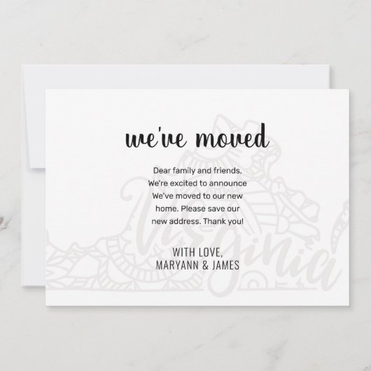 引っ越しましたトゥヴァージニア州フローラ曼荼羅 案内状 (裏面)