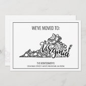 引っ越しましたトゥヴァージニア州フローラ曼荼羅 案内状 (正面/裏面)