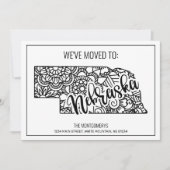 引っ越しましたトネブラスカ州フローラ曼荼羅 案内状 (正面)