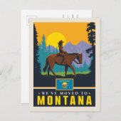 引っ越しましたトモンタナ インビテーションポストカード (正面/裏面)