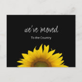 引っ越しましたトレンディーひまわり移動 案内ポストカード (正面)