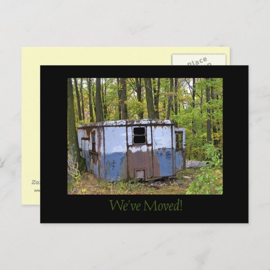 引っ越しましたトレーラーはがき 案内ポストカード (正面/裏面)