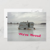 引っ越しましたトレーラーキャラバン 案内ポストカード (正面/裏面)