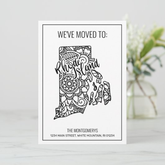 引っ越しましたトロードアイランド州フローラ曼荼羅 案内状 (スタンド正面)