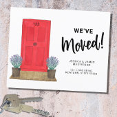 引っ越しましたドアの移動告知