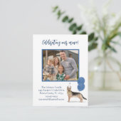 引っ越しましたドイツのシェファードファミリー写真予算 案内状 (スタンド正面)