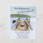 引っ越しましたドッグレイクボートマウンテン波止場移動 案内状 (正面/裏面)