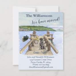 引っ越しましたドッグレイクボートマウンテン波止場移動 案内状