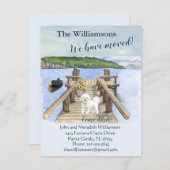 引っ越しましたドッグレイクボートマウンテン波止場移動 案内状 (正面/裏面)