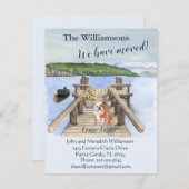 引っ越しましたドッグレイクボートマウンテン波止場移動 案内状 (正面/裏面)