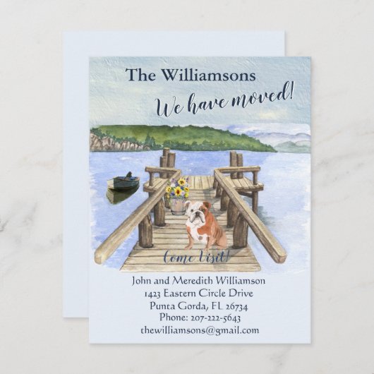 引っ越しましたドッグレイクボートマウンテン波止場移動 案内状