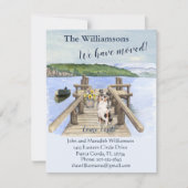 引っ越しましたドッグレイクボートマウンテン波止場移動 案内状 (正面)