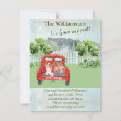 引っ越しましたドッグレッドトラックカントリー側フローラ移動 案内状 (正面)