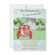 引っ越しましたドッグレッドトラックカントリー側フローラ移動