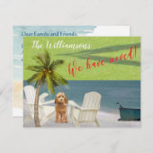 引っ越しましたドッグ海ビーチ予算の移動 案内状 (正面/裏面)