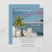 引っ越しましたドッグ海ビーチ予算の移動 案内状 (正面/裏面)