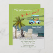 引っ越しましたドッグ海ビーチ予算の移動 案内状 (正面/裏面)