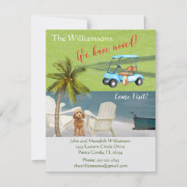 引っ越しましたドッグ海ビーチ予算の移動 案内状