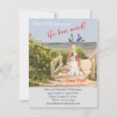 引っ越しましたドッグ海ビーチ移動 案内状 (正面)