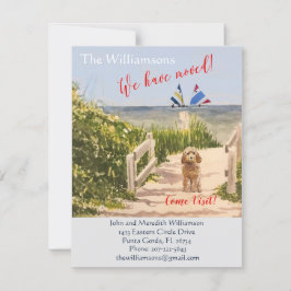 引っ越しましたドッグ海ビーチ移動 案内状