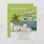 引っ越しましたドッグ海ビーチ移動 案内状 (正面/裏面)