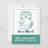 引っ越しましたドールハウスニューアドレスカード カード (正面)