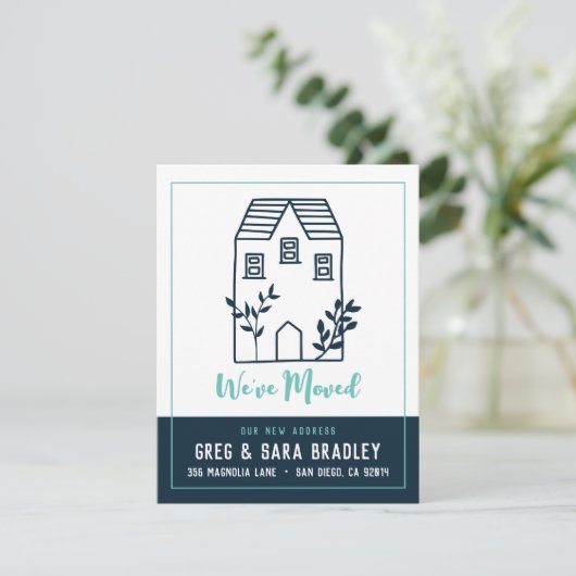 引っ越しましたドールハウスニューアドレスカード カード (スタンド正面)