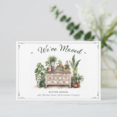 引っ越しましたニューアドレスコージーインテリアウォーターカラー 案内状 (スタンド正面)