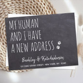 引っ越しましたニューアドレスドッグペット移動 案内状
