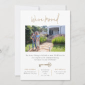 引っ越しましたニューハウスアナウンス&招待状 招待状 (正面)