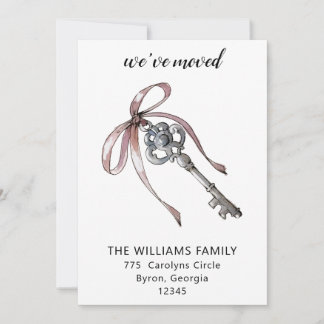 引っ越しましたニューハウス鍵引越し告知