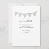 引っ越しましたニューホームウォーターカラーグリーンドアアノウン 案内状 (裏面)