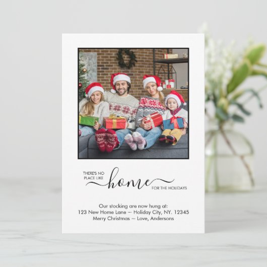 引っ越しましたニューホームカスタムフォトホリデームービング 案内状 (スタンド正面)