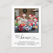 引っ越しましたニューホームカスタムフォトホリデームービングE エンクロージャーカード (正面)